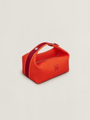 エルメス化粧品バッグ バス用ポーチ 《ブリッド・ア・ブラック》 PM - ブルー | Hermès